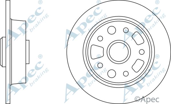 APEC BRAKING stabdžių diskas DSK725